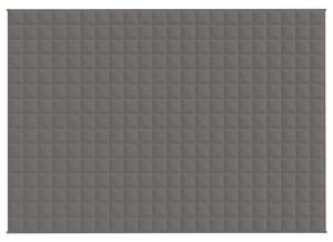 Zátěžová deka šedá 155 x 220 cm 7 kg textil