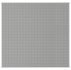 Zátěžová deka šedá 220 x 230 cm 11 kg textil