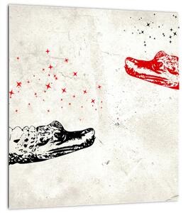 Obraz - Krokodýli (30x30 cm)