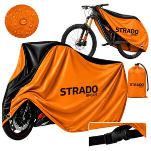 Nepromokavá ochranná plachta na kolo XXL oranžová
