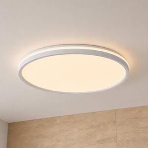 Lindby LED stropní svítidlo Edmund, bílé, Ø 39 cm, IP44, Bílá / opál, Koupelna, Plast, Moderní