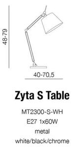 Designová stolní lampa Zyta S Table černé/zlaté