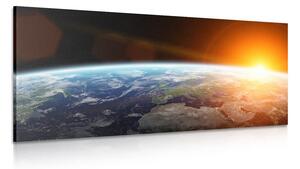 Obraz pohled na planetu z vesmíru