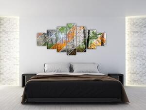 Obraz - Střídání ročních období (210x100 cm)