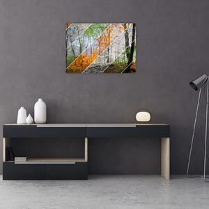 Obraz - Střídání ročních období (70x50 cm)