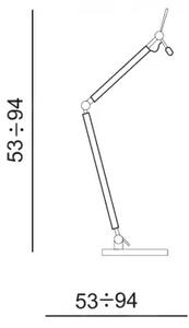 Designová stolní lampa Zyta S Table hliníkové