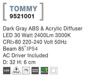 Nova Luce Venkovní stropní LED svítidlo TOMMY NV 9521001