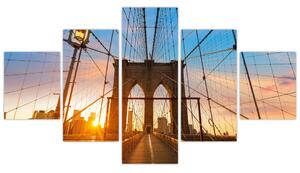 Obraz - Brooklynský most, Manhattan, New York (125x70 cm)