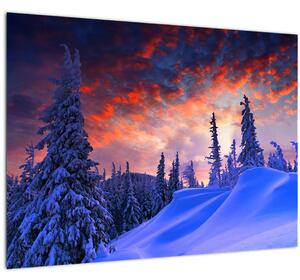 Obraz - Zimní soumrak (70x50 cm)