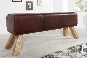 Kožená lavice Ledero, 120 cm