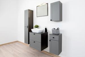 Koupelnová sestava SENJA | šedá Varianta: Kúpeľňová skrinka SENJA D30 S/1