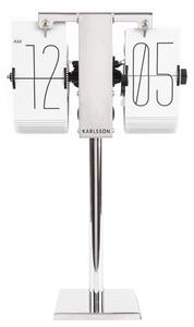 Stojací hodiny Flip No Case Mini 20,6 cm Karlsson (Barva - bílá, černá)