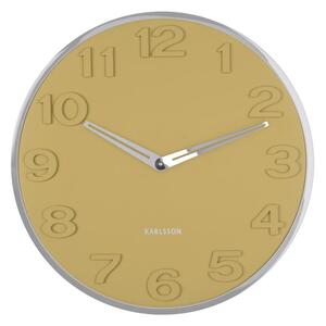 Nástěnné hodiny New Original Numbers 30 cm Karlsson (Barva-hořčicově žlutá)
