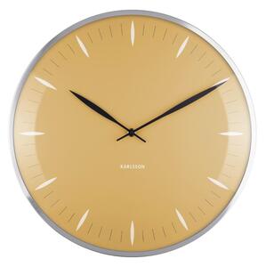 Nástěnné hodiny Leaf 40 cm Karlsson (Barva-hořčicově žlutá)