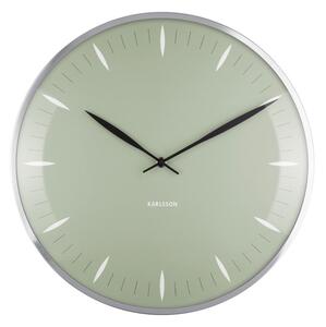 Nástěnné hodiny Leaf 40 cm Karlsson (barva-šedozelená)