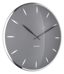 Nástěnné hodiny Leaf 40 cm Karlsson (barva-šedá)