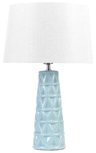 Keramická stolní lampa modrá VINCES