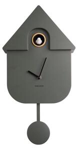 Nástěnné hodiny s kyvadlem Modern Cuckoo šedozelená 41 cm Karlsson (barva-šedozelená)