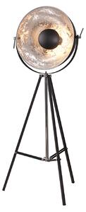 Stojací lampa STODY 160 cm - černá, stříbrná