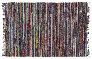 Krátkovlasý tmavý barevný bavlněný koberec 160x230 cm DANCA
