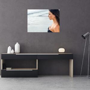 Obraz ženy na pláži (70x50 cm)