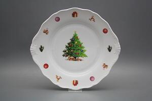 Bohemia Porcelán 1987 Koláčový talíř 27cm Verona Christmas Tree JBB