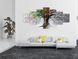 Obraz - Strom čtyř ročních období (210x100 cm)