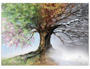 Obraz - Strom čtyř ročních období (70x50 cm)