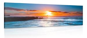 Obraz romantický západ slunce Varianta: 120x40
