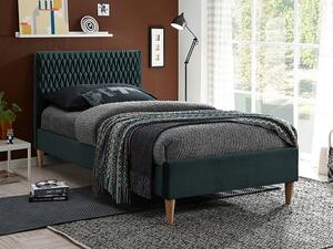 Jednolůžková postel AZURRO Velvet 90 x 200 cm Barva: Zelená