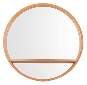 Kulaté zrcadlo Sheer 45cm Present Time (Barva- dřevo)