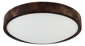 Stropní svítidlo OAK SMOKY SLIM 2xE27/15W/230V pr. 37 cm dub/tmavě hnědá