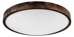 Stropní svítidlo OAK SMOKY SLIM 3xE27/15W/230V pr. 47 cm dub/tmavě hnědá