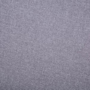 Křeslo Devol s podnožkou - textilní čalounění | šedé