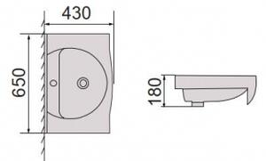 Koupelnová sestava ROMANTIC 65 umyvadlo: NE