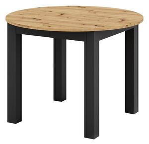 Rozkládací jídelní stůl WILY 103/142x103 cm dub artisan/černá