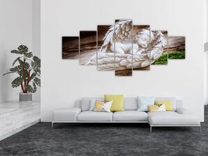 Obraz - Spící andílek (210x100 cm)