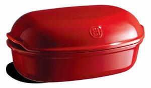 Forma na pečení chleba oválná 34 x 22,5 x 14,5 cm Emile Henry (Barva-červená granátová)