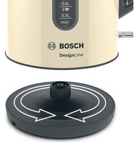 Rychlovarná konvice Bosch TWK4P437, krémová, 1,7l
