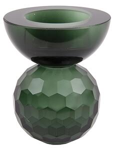 Skleněný svícen Crystal Bowl 8,5 cm S Present Time (Barva-zelená)