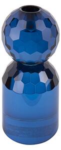 Skleněný svícen Crystal Ball 14,3 cm L Present Time (Barva-modrá)