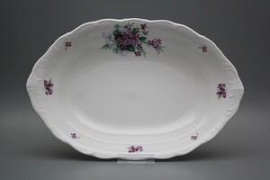Bohemia Porcelán 1987 Koš na chléb 36cm Verona Viola s mašlí KBB