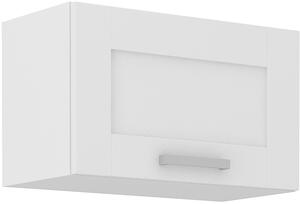 STOLARz 60 cm skříňka horní jednodveřová (otevírání nahoru) LUNA Barevné provedení LUNA: Bílá / Bílá