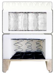 POSTEL BOXSPRING, 180/200 cm, textil, béžová Carryhome - Postele boxspring