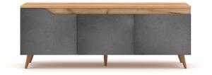 VIVALDI Televizní stolek TUE 140 zlatý dub šedý beton