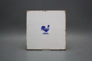 Bohemia Porcelán 1987 Obklad Forli Blanco 20x20cm Modrá farma Kohout