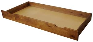 Via-nábytek Úložný šuplík pod postel z borovice S516 Rozměry cm (šířka, výška, hloubka): 140 x 17 x 72, Povrchová úprava: Bílá