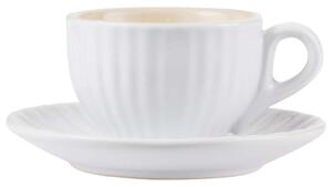 Ib Laursen - šálek s podšálkem na espresso Mynte Pure White 100 ml