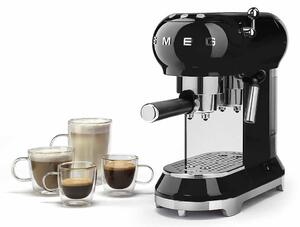 Pákový kávovar na Espresso / Cappucino 2 cup Smeg 50´s Retro Style, černý (Barva-černá)