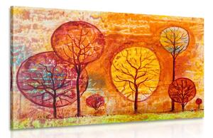 Obraz stromy v barvách podzimu Varianta: 120x80